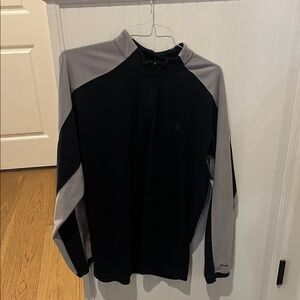 The North Face Men's Zip Up Sweater - Black and Gray
